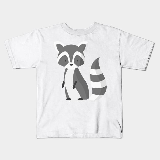 Raco The Raccoon Kids T-Shirt by ToughCookie98